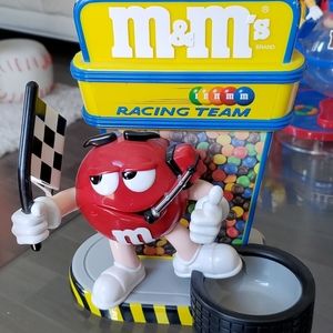 M&m vintage Red Racing Team dispenser
